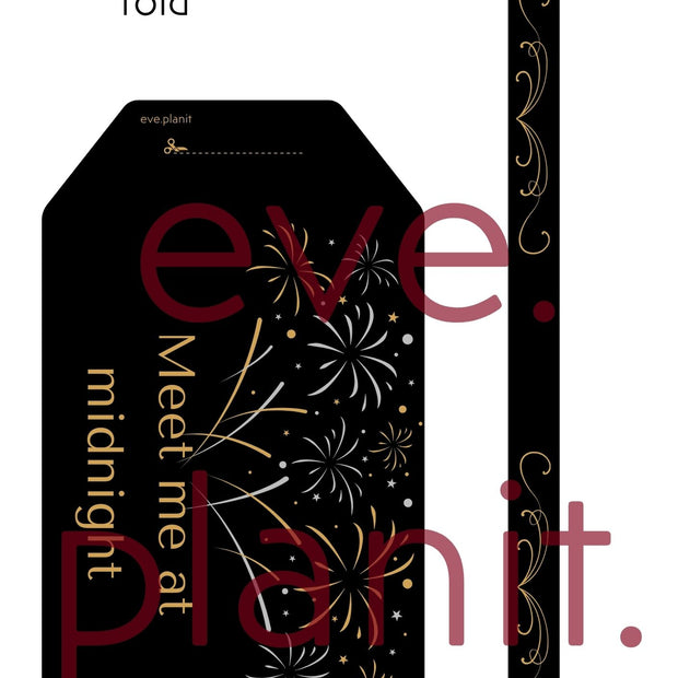 Meet Me At Midnight - Wine Bottle DIY Tag