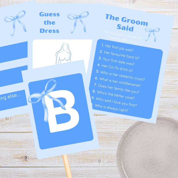Something Blue Before I Do - printable pack