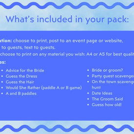 Blue Bride on Cloud Nine - Hen’s Party Games Printable Pack
