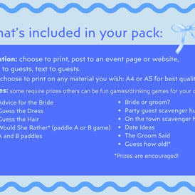 Something Blue Before I Do - printable pack