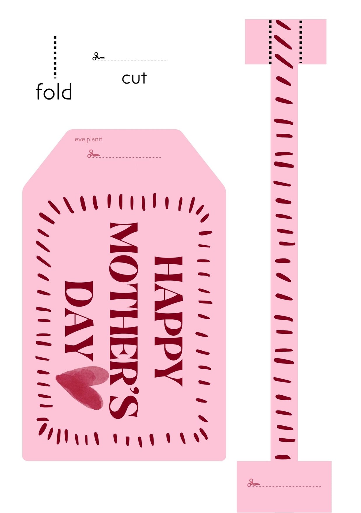 Mother's Day Bag Tag Style Cards - Pack of 3