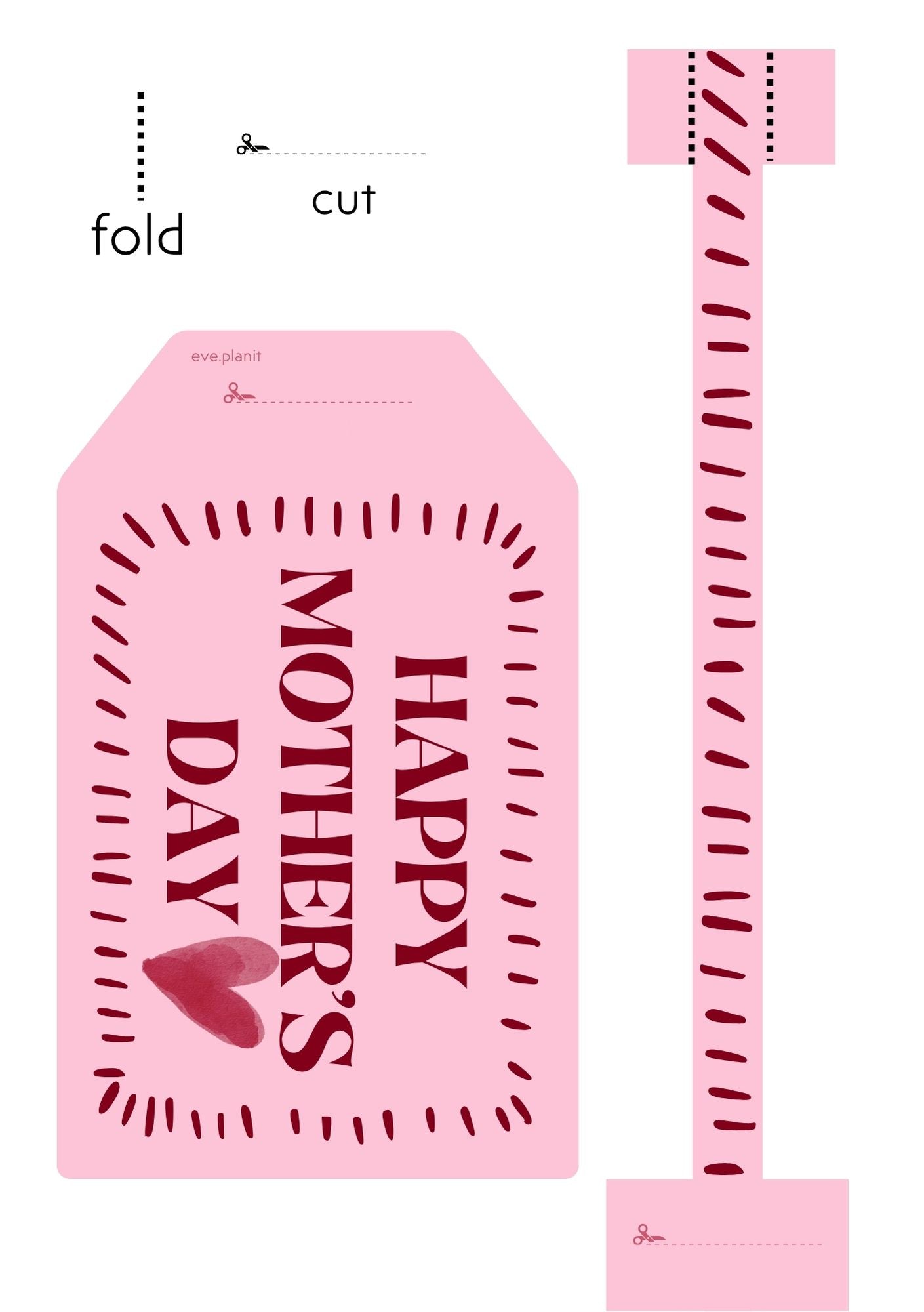 Mother's Day Bag Tag Style Cards - Pack of 3