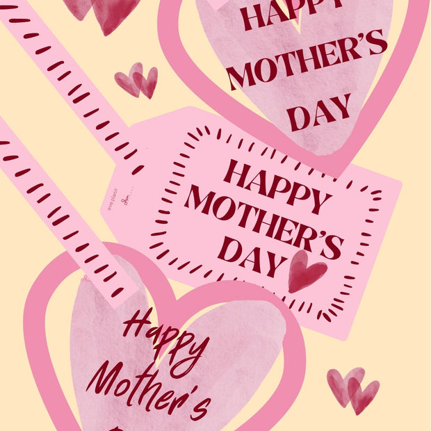 Mother's Day Bag Tag Style Cards - Pack of 3