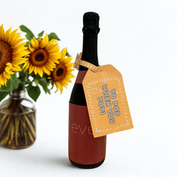 Baby Shower 'TO POP' Wine Bottle DIY Tag (Yellow)
