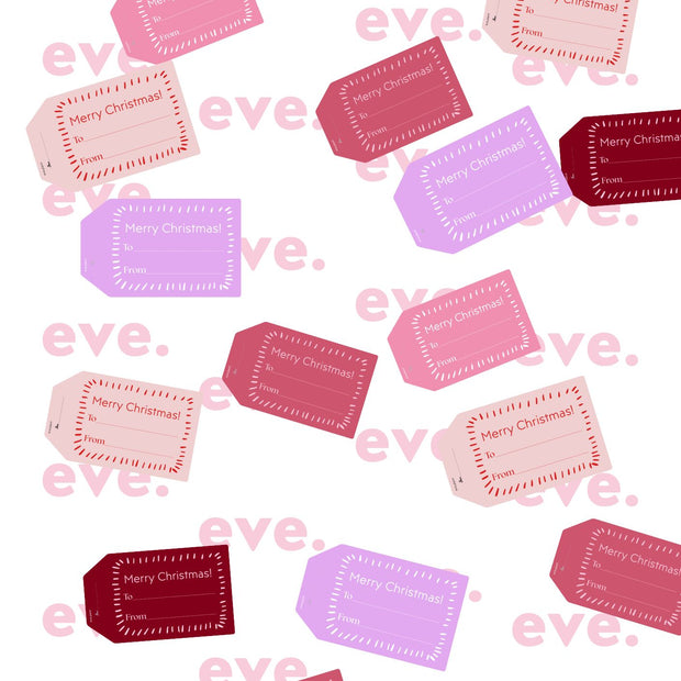 PINK CHRISTMAS CARD BUNDLE - Merry Christmas DIY Present Tags