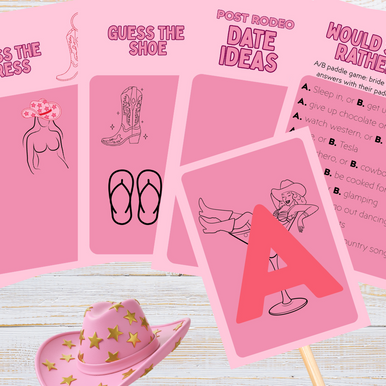 Hot Pink Cowgirl Hen’s Party Games – Last Rodeo Printable Pack