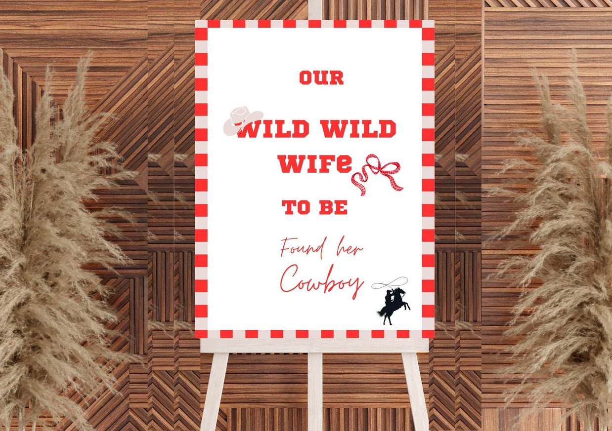 WILD WILD WIFE TO BE Hen's Party Games - printable pack