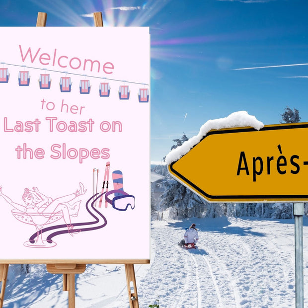 Pink Last Toast on the Slopes - Hen’s Party Games Printable Pack