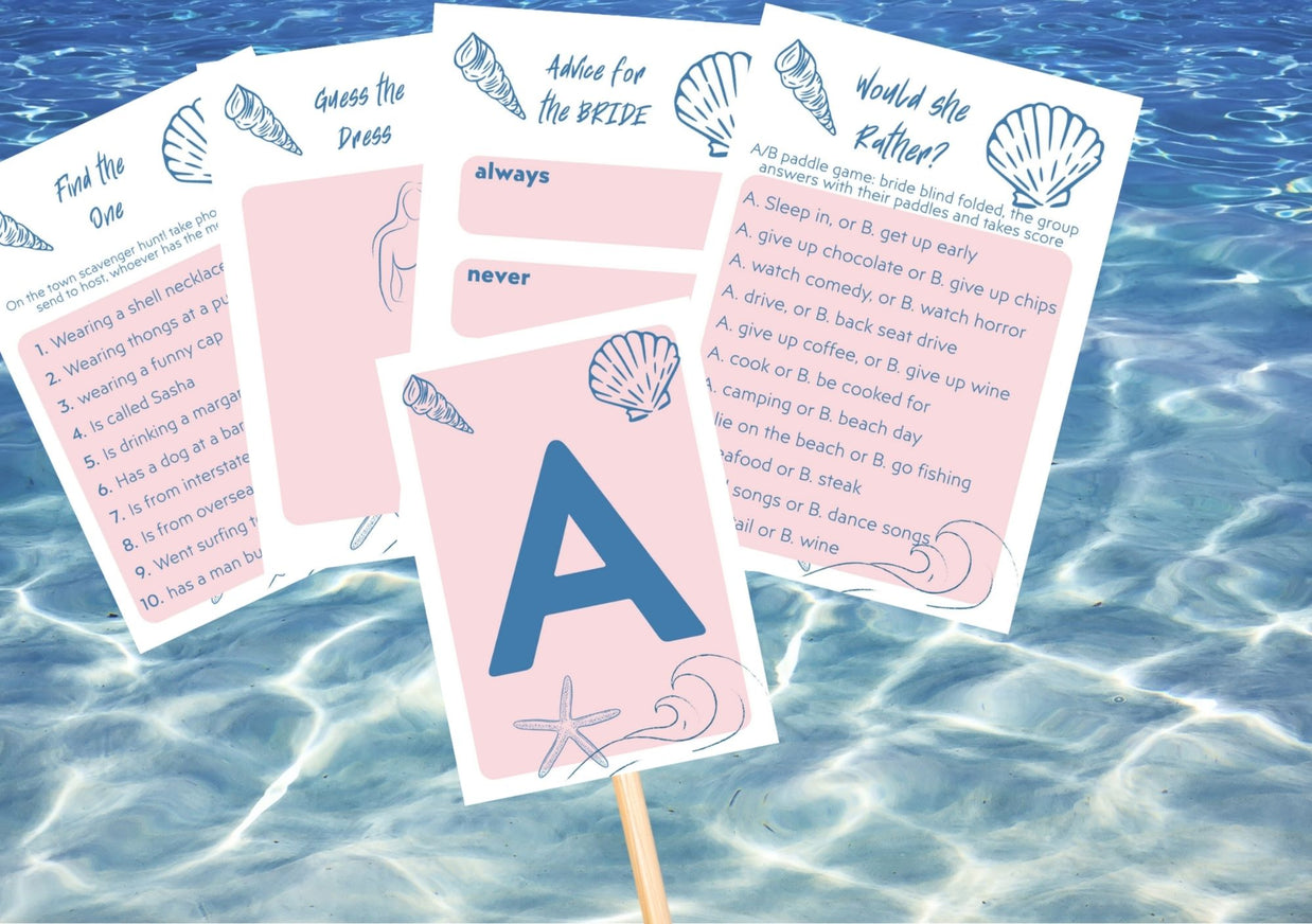 Loast Toast on the Coast - Hen’s Party Games Printable Pack