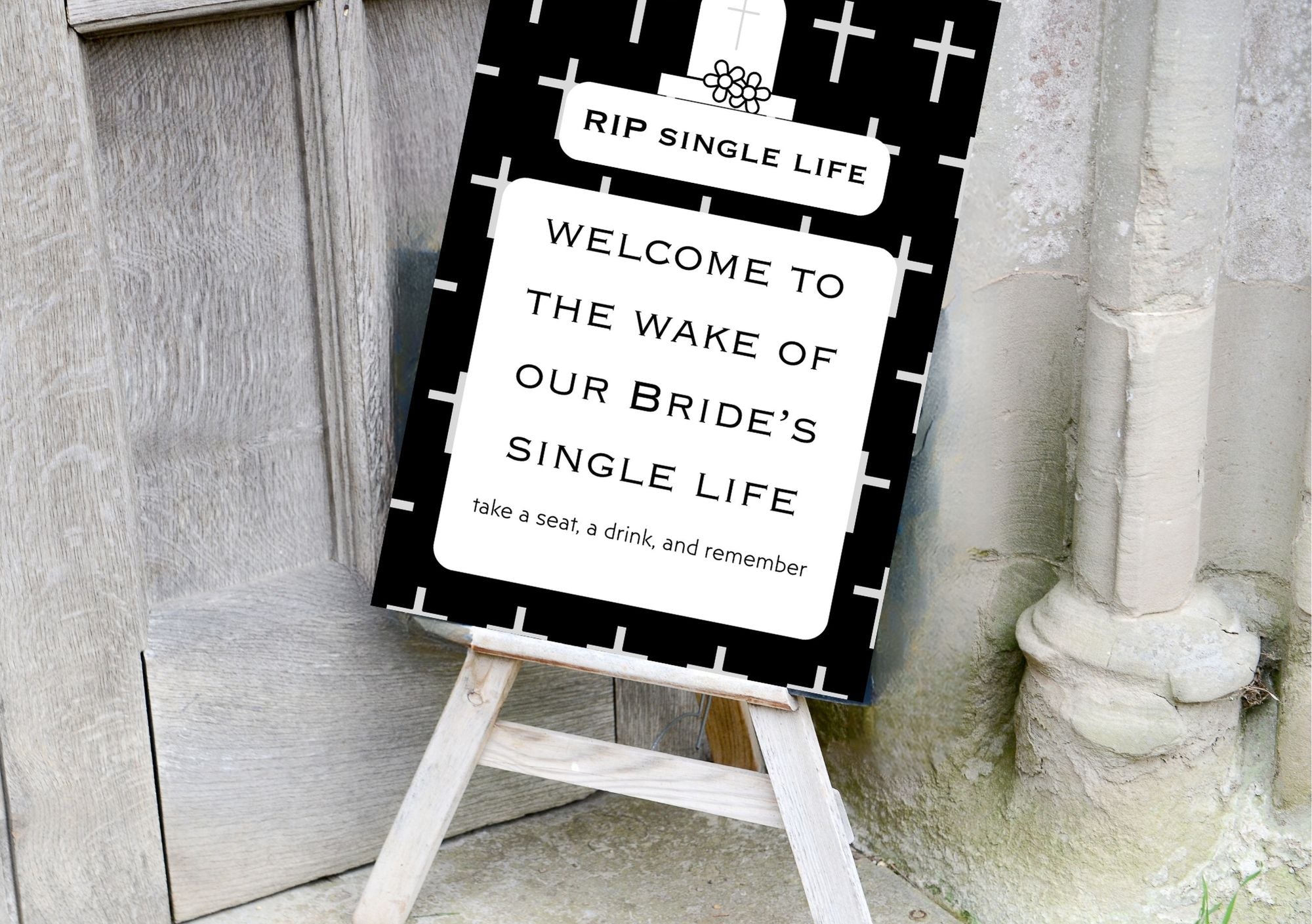 Cross themed 'Til Death Do Us Party - Hen's Party Games Printable Pack