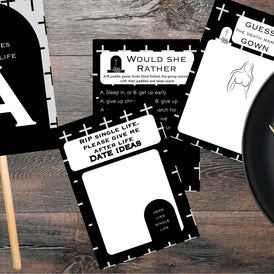 Cross themed 'Til Death Do Us Party - Hen's Party Games Printable Pack