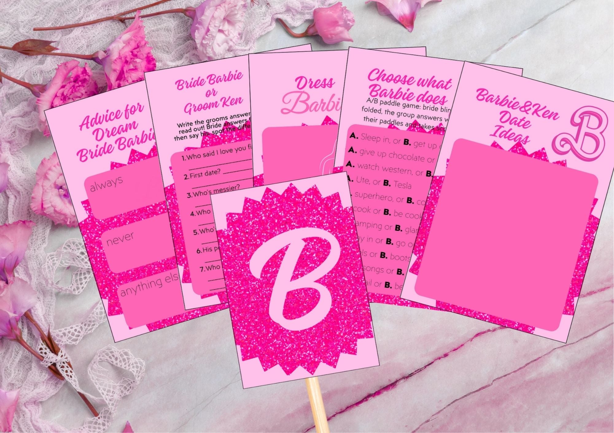 Barbie Themed - Hen’s Party Games Printable Pack