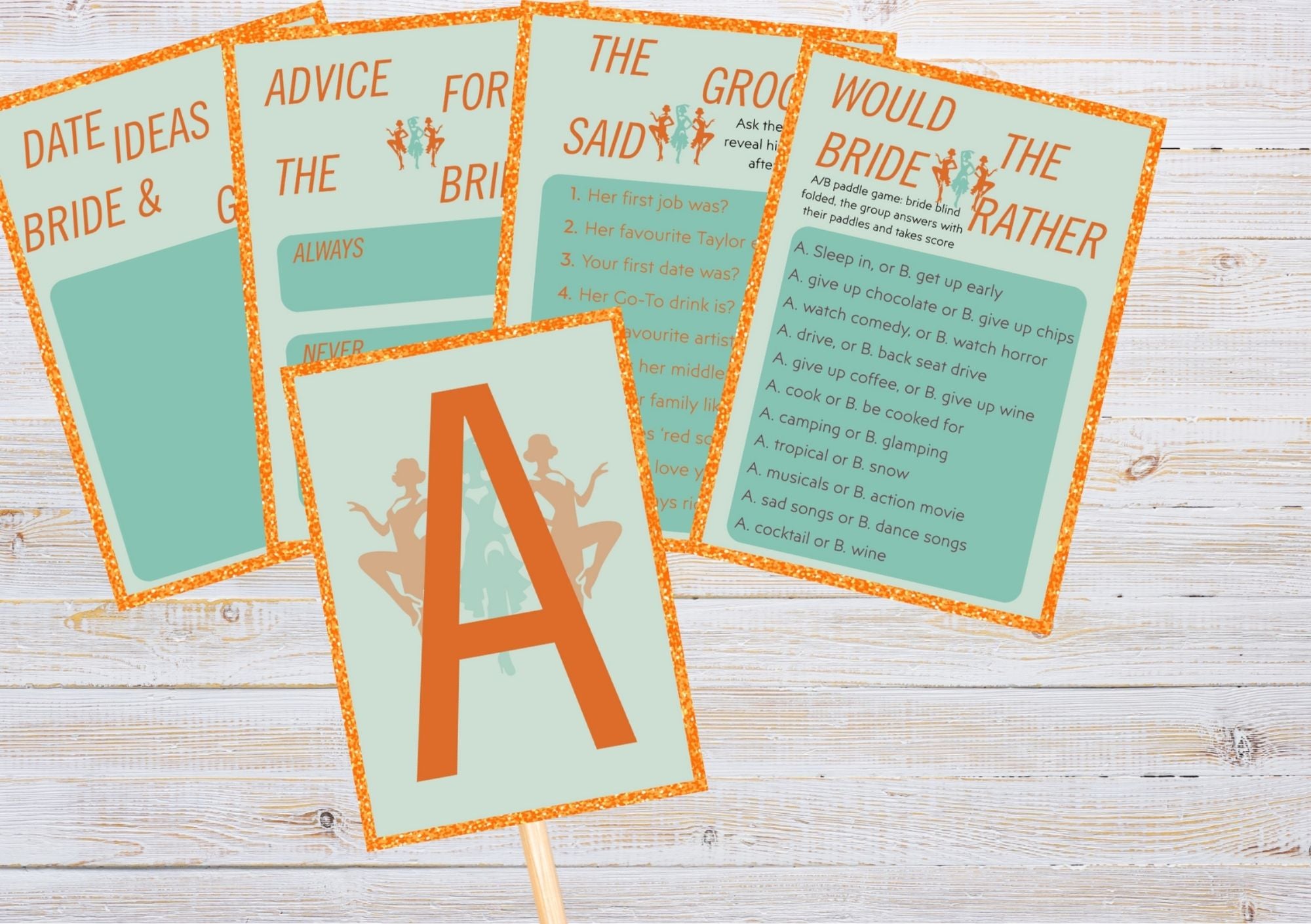 The Wife is a Showgirl - Hen’s Party Games – Printable Pack