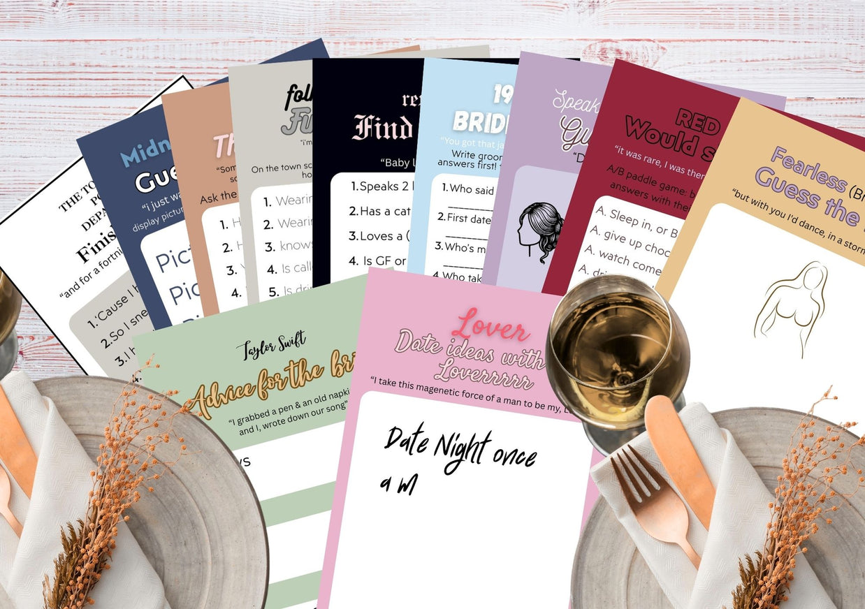 The Eras Tour Hen’s Party Games – Printable Pack