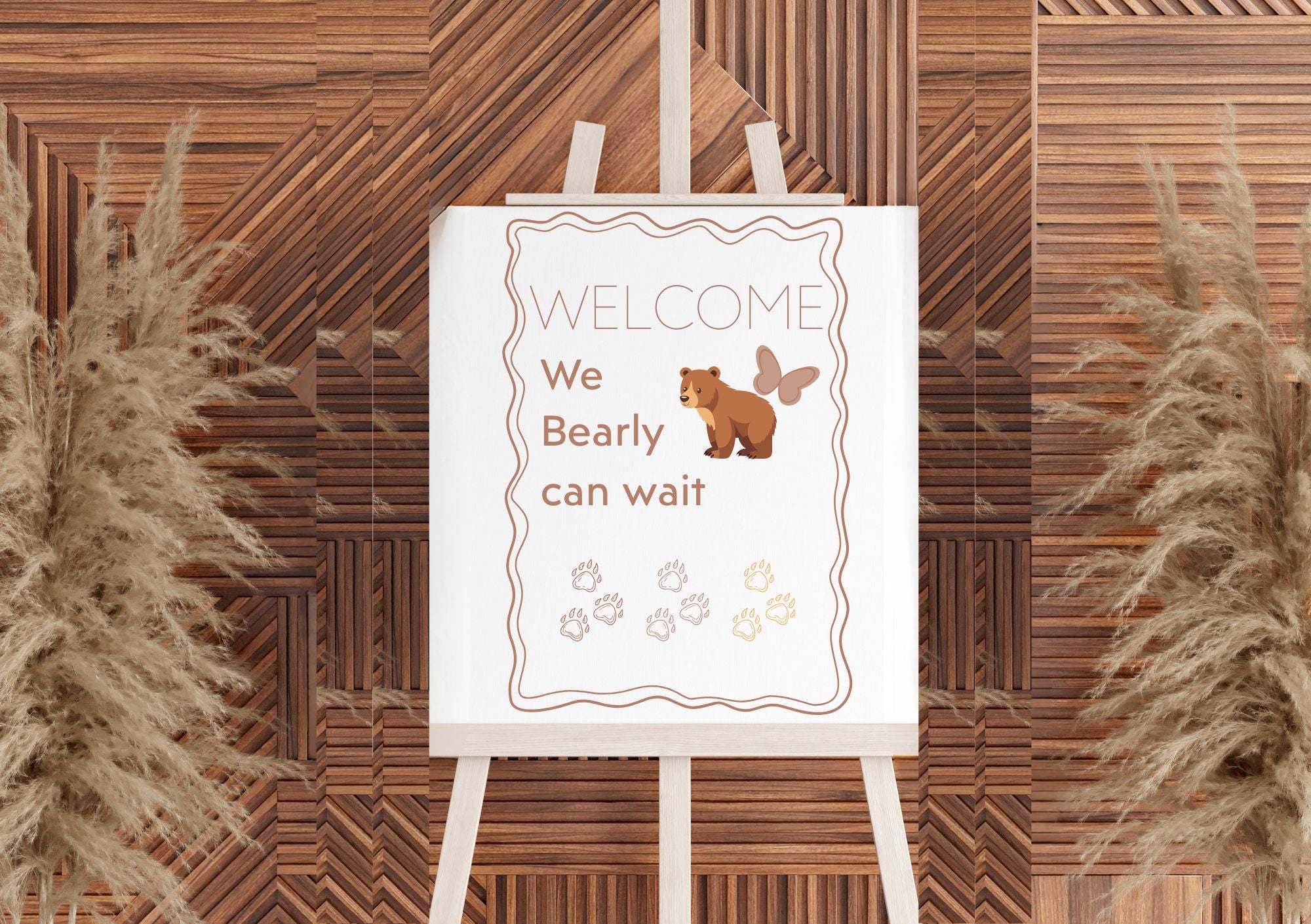 Bearly Can Wait! - Baby Shower Games, Invites, Sign - Printable Pack