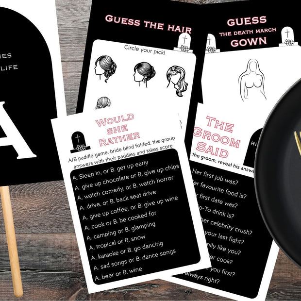'Til Death Do Us Party - Hen's Party Games Printable Pack