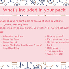 Margaritas & Matrimony - Hen’s Party Games Printable Pack