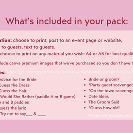 In Her Bridal Era's Tour Hen’s Party Games – Printable Pack